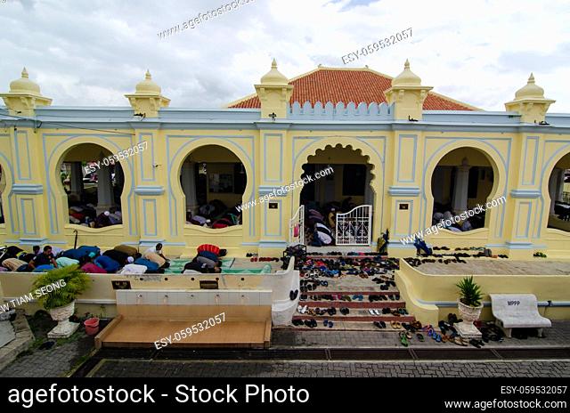 George Town, Penang/Malaysia - Jul 19 2018: Muslim pray at Masjid Acheh