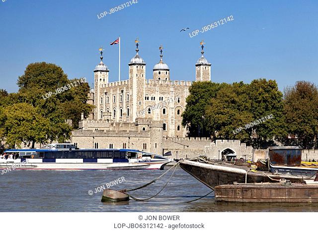 The Tower of London on a hot autumn day