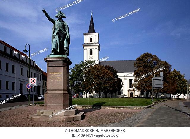 St. John's Church and memorial to Prince Leopold III, Friedrich Franz, Dessau, Saxony-Anhalt, Germany, Europe
