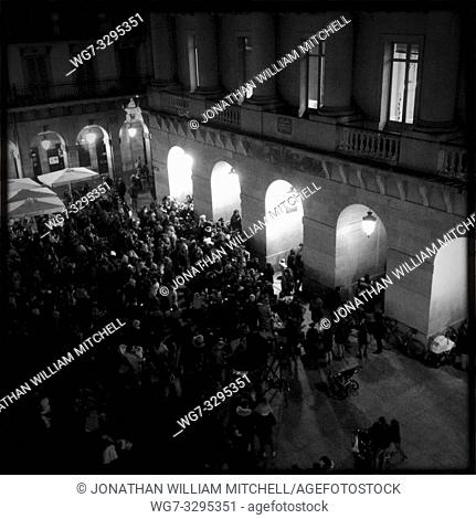 SPAIN San Sebastian / Donostia -- Nov 2014 -- Concert in the main plaza in the old centre of San Sebastian / Donostia in northwestern Spain -- Picture by...