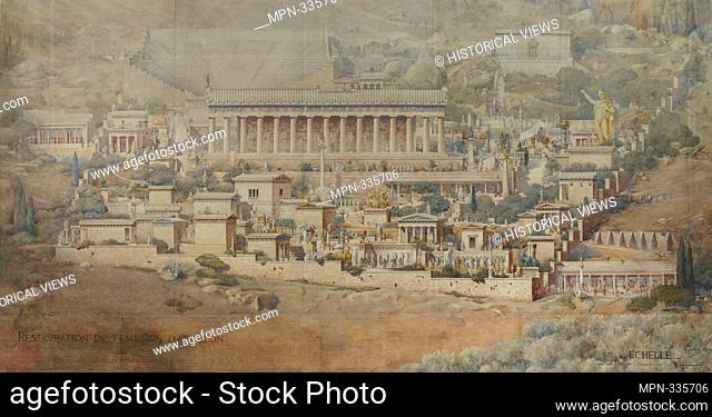 Reconstruction of the Sanctuary of Apollo at Delphi by Albert Tournaire, 1894, in École Nationale Supérieure des Beaux-Art