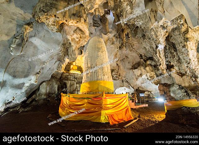 the Muang On Cave and Temple near the city of Chiang Mai at north Thailand.  Thailand, Chiang Mai, November, 2019