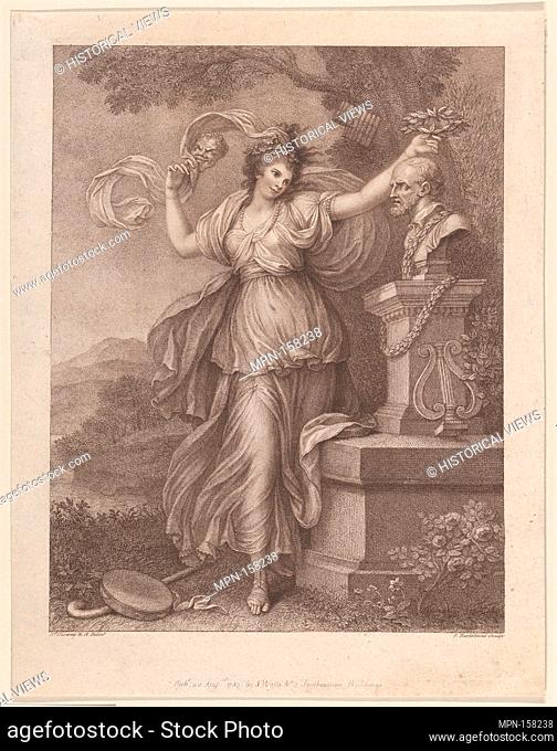 Mrs. Abington as Thalia. Engraver: Francesco Bartolozzi (Italian, Florence 1728-1815 Lisbon); Artist: After Richard Cosway (British, Oakford