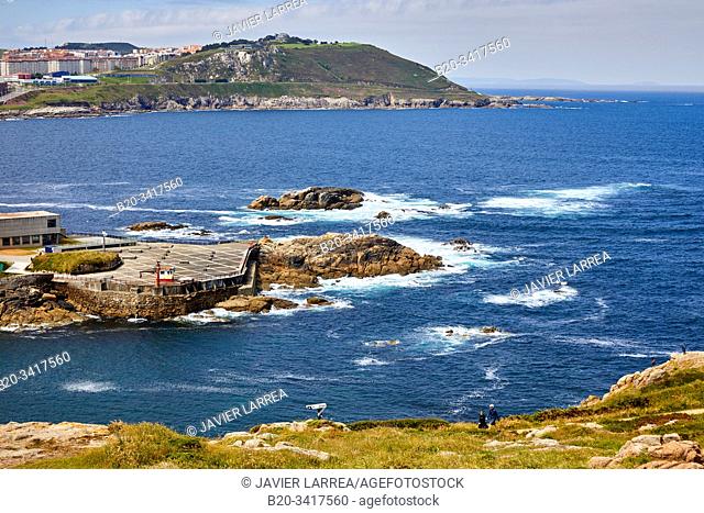 View from Tower of Hercules, A Coruña, Galicia, Spain