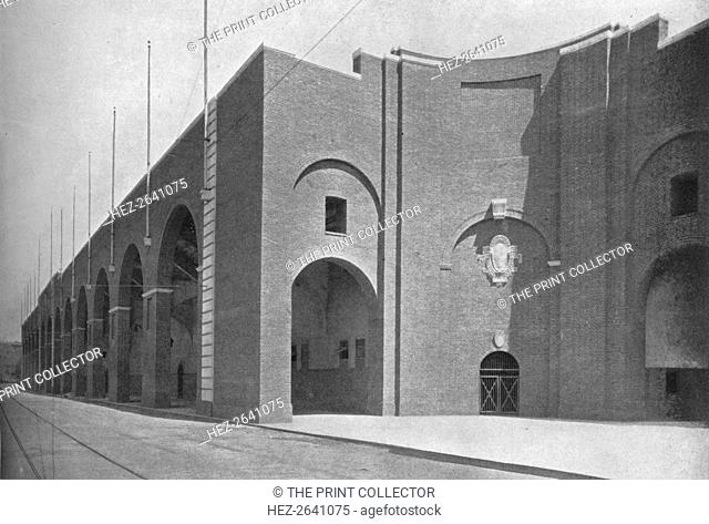 Entrance, Franklin Field Stadium, University of Pennsylvania, Philadelphia, 1923. Artist: Unknown