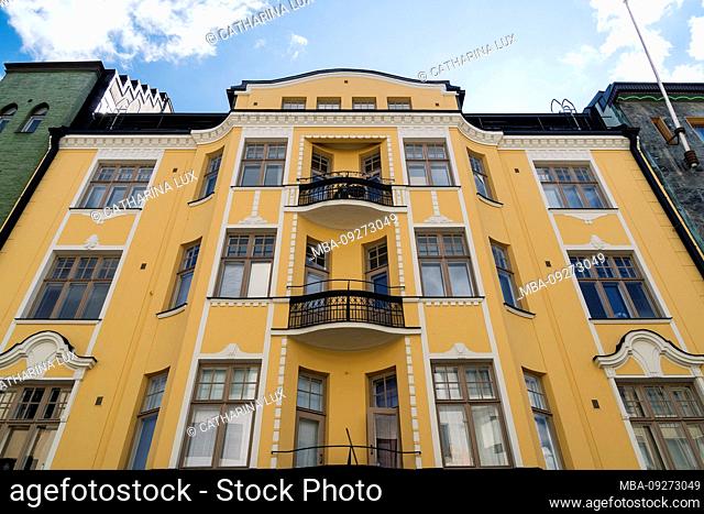 Helsinki, Iso Robertinkatu 26, Art Nouveau façade