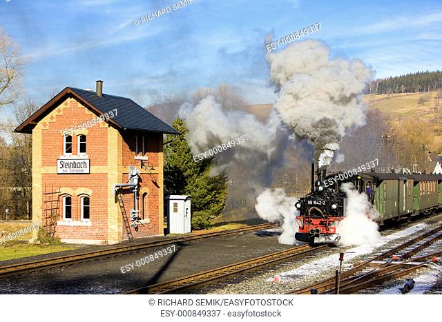steam train, Steinbach - Jöhstadt, Germany