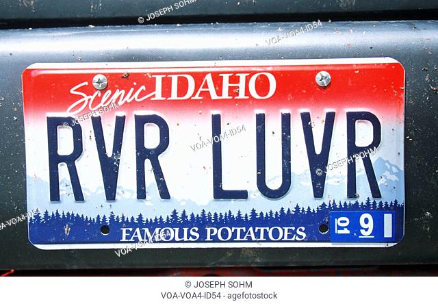 Vanity License Plate - Idaho