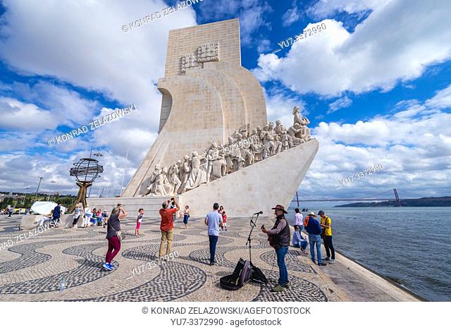 Padrao dos Descobrimentos - Monument of the Discoveries on the northern bank of the Tagus River estuary in Lisbon, Portugal