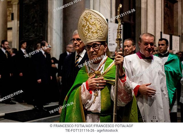 Cardinal Santos Abril y Castello' during ceremony of closing of the Holy Door at Basilica of St. Maria Maggiore, Rome, ITALY-13-11-2016