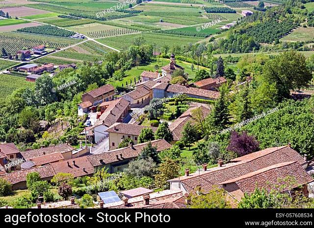 The splendid vineyards of Langhe and Monferrato, in the Italian region of Piedmont, part of the Unesco World Heritage site which includes some of the most...