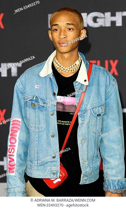 Premiere of Netflix's 'Bright' held at the Regency Village Theatre - Arrivals Featuring: Jaden Smith Where: Los Angeles, California