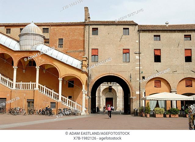 Ferrara. Italy. The 15th C Scalone d'Onore, Palazzo Municipale