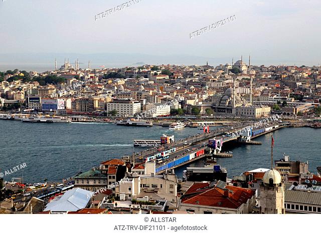 GALATA BRIDGE & GOLDEN HORN; ISTANBUL, TURKEY; 22/05/2012