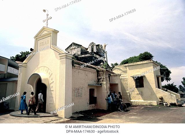 Church of our lady of expectation saint thomas mount or parangimalai , Madras Chennai , Tamil Nadu , India