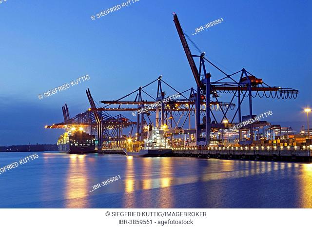 Container Terminal Burchardkai, Port of Hamburg, Hamburg, Germany