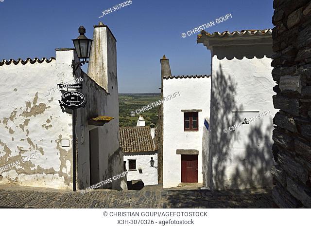 Perched village Monsaraz, Municipality of Reguengos de Monsaraz, Alentejo region, Portugal, southwertern Europe