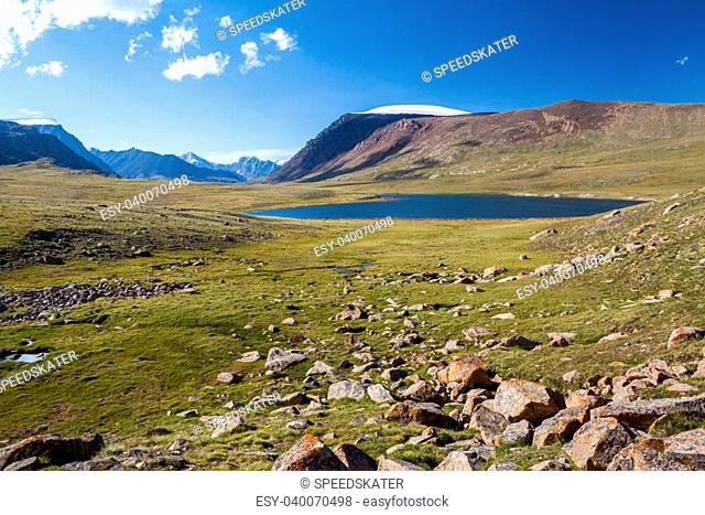 Lake in Arabel valley. Tien Shan, Kirgizstan