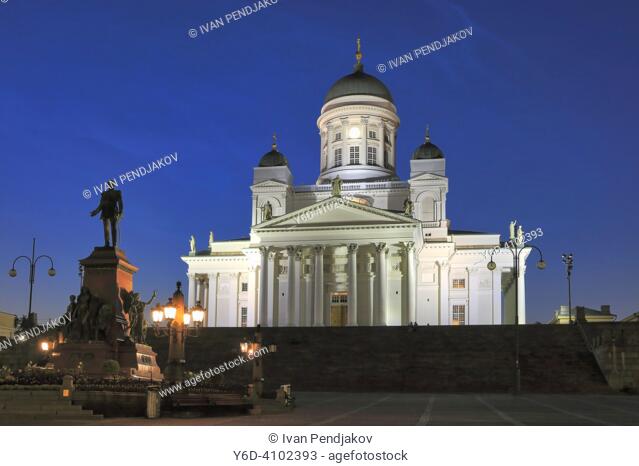 Helsinki Cathedral at Night, Finland