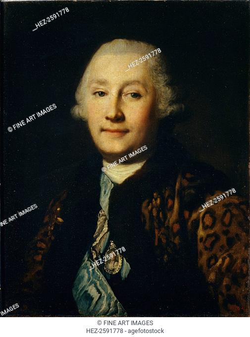 Portrait of count Grigory Grigoryevich Orlov (1734-1783). Found in the collection of the State Tretyakov Gallery, Moscow