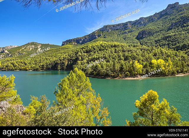 Natural landscape at Anchuricas reservoir, Sierra de Cazorla, Segura and Las Villas Natural Park, Jaen province, Andalusia, Southern Spain Europe