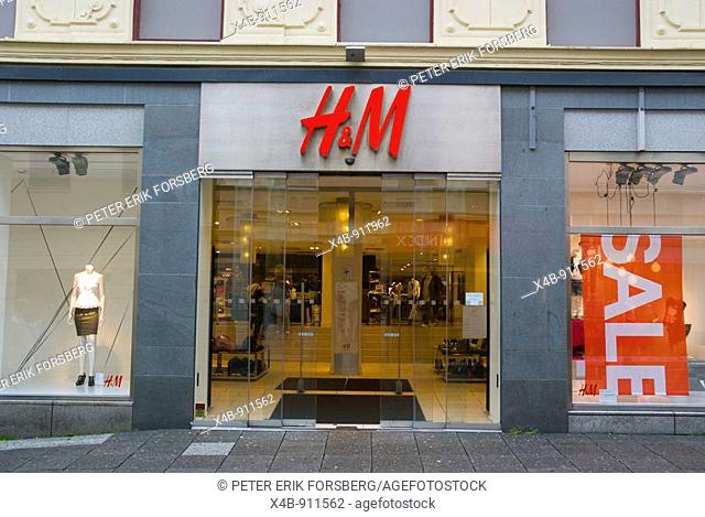 H&M clothing store in central Gothenburg Sweden Europe