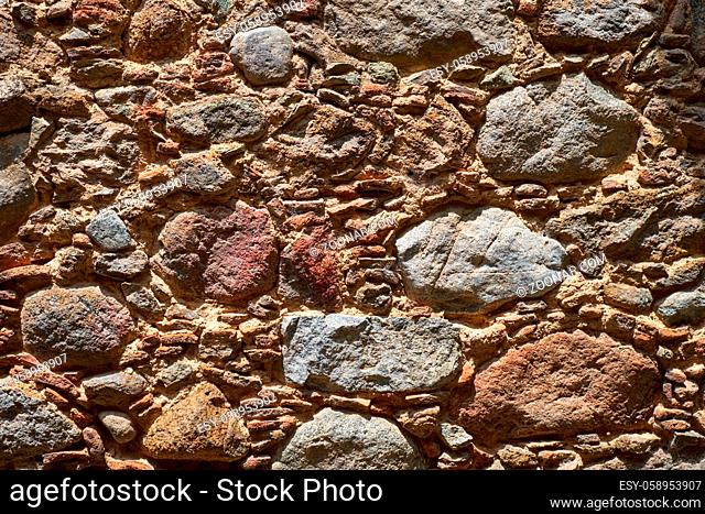 Texture of old stone wall. Stone wall background