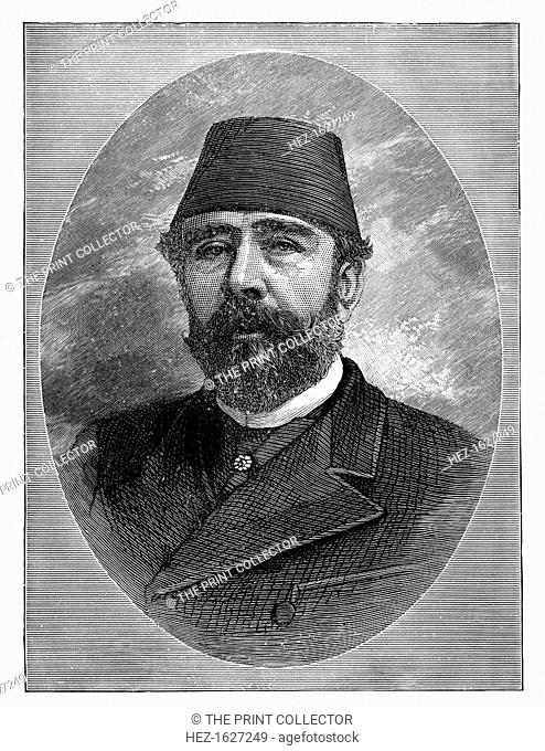 Ismail Pasha, (1830-1895). Ismail, Khedive of Egypt. Illustration from The Life & Times of Queen Victoria, by Robert Wilson, Vol III