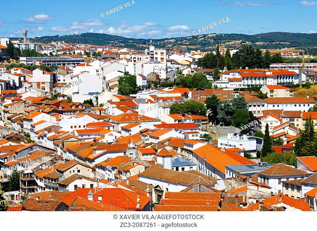 Lower town with roofs of Braganca, Portugal