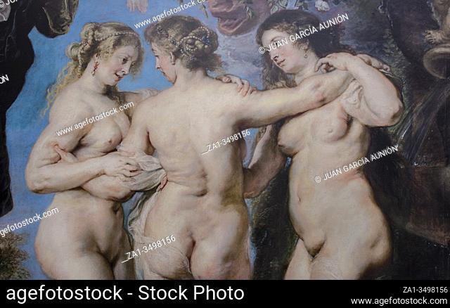 The Three Graces, 1635. Detail. By Peter Paul Rubens. Museo del Prado, Madrid