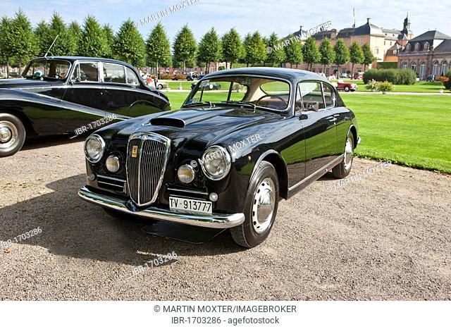 Lancia Aurelia B20, built in 1956, Italy, Classic-Gala, Concours d'Elegance in the Baroque castle gardens, Schwetzingen, Baden-Wuerttemberg, Germany, Europe