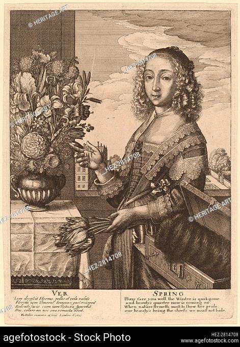 Spring, 1641. Creator: Wenceslaus Hollar