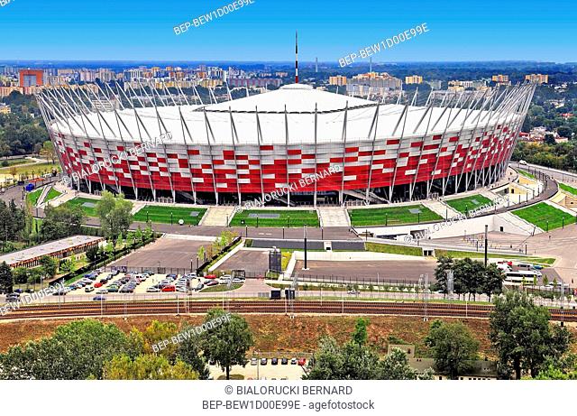 Polska â€“ Mazowsze â€“ Warszawa â€“ Stadion Narodowy â€“ PGE Narodowy Arena Poland â€“ Mazovia â€“ Warsaw â€“ panoramic view of the national stadium PGE...