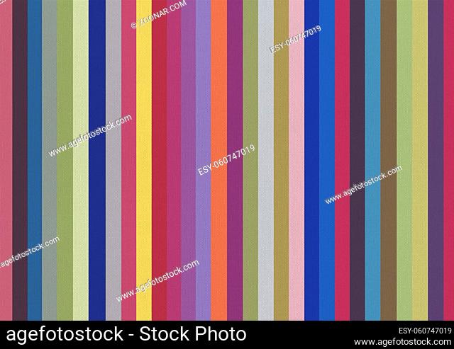 Cotton fabric texture printed with colorful stripes. Background wallpaper