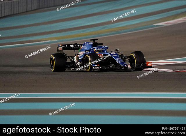 10.12.2021, Yas Marina Circuit, Abu Dhabi, FORMULA 1 ETIHAD AIRWAYS ABU DHABI GRAND PRIX 2021, in the picture Fernando Alonso (ESP), Alpine F1 Team