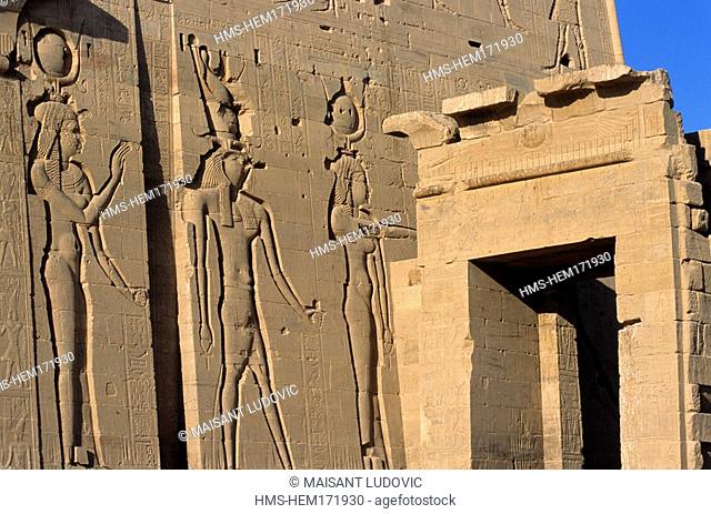 Egypt, Upper Egypt, Aswan, Agilka Island, Philae Temple, Isis Temple