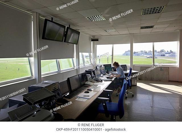 ATC Air Traffic Control center of the 24th Air Transportation Base at Prague-Kbely, Czech Republic Pictured on September 29, 2011 CTK Photo/Rene Fluger