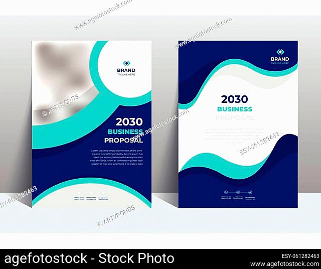 Clean and modern Proposal Catalog Cover Design Template adept to Multipurpose Project Such as Brochure, corporate Flyer, Poster, annual reports, case studies