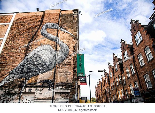 Graffiti at Brick Lane, East London, London, UK