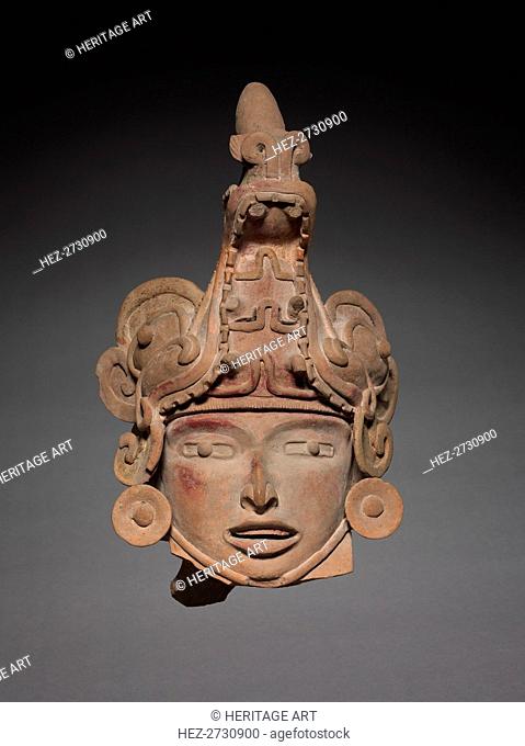 Head with Animal Helmet, c. 600-1000. Creator: Unknown