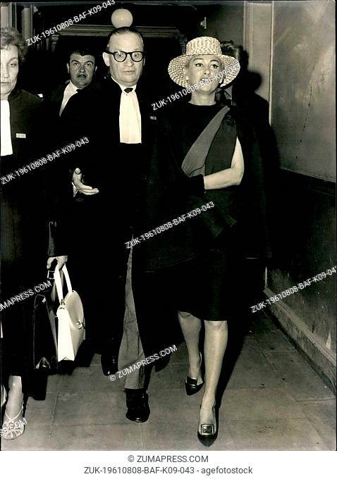 Aug. 08, 1961 - Martine Carol divorces: married life too expensive! Martine Carol, the famous French screen and stage actress who married Dr