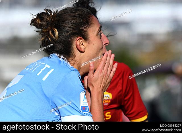 The player of Lazio Arianna Pezzotti during the match Roma woman-Lazio woman at the Tre Fontane Stadium. Rome (Italy), December 12th, 2021
