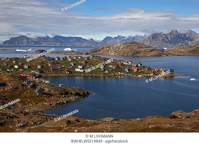 view to Kulusuk, Greenland, Ammassalik, East Greenland, Kulusuk