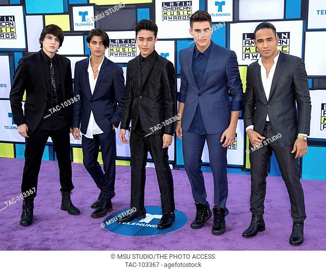CNCO attends the 2016 Latin American Music Awards at Dolby Theatre on October 6, 2016 in Hollywood, California