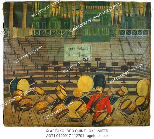 Painting - Herr Schoot Drum Demon, Mr James, Oil, 1896, Oil painting depicting Herr Schoot (George Twentyman) standing in front of the Fincham Organ at the...