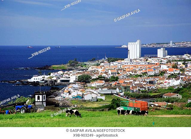 The azorean town of Lagoa, in Sao Miguel island  Azores islands, Portugal