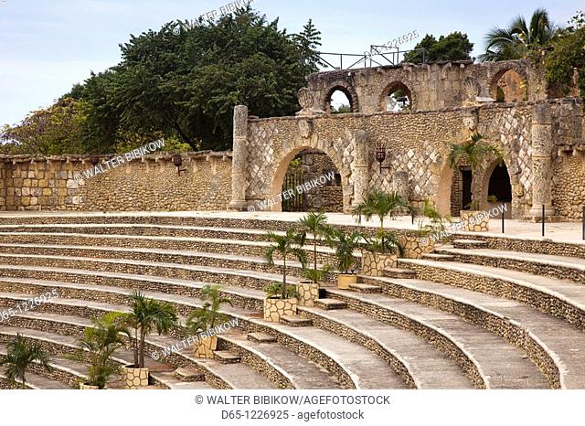 Dominican Republic, La Romana, Altos de Chavon, amphitheater, where the inaugural concert was performed by Frank Sinatra