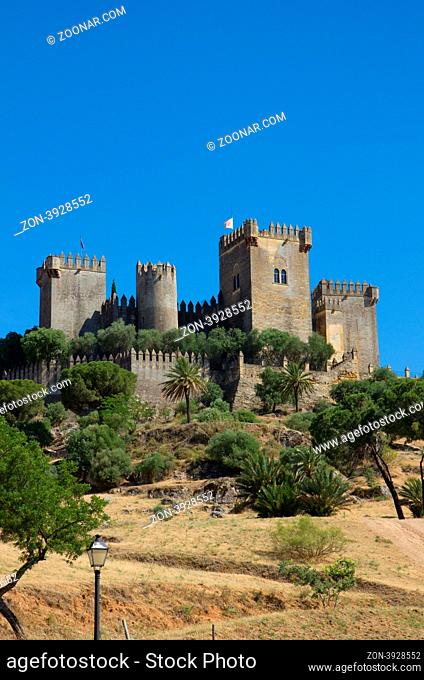 castle of Almodovar del Rio on the hilltop, Cordoba, Spain