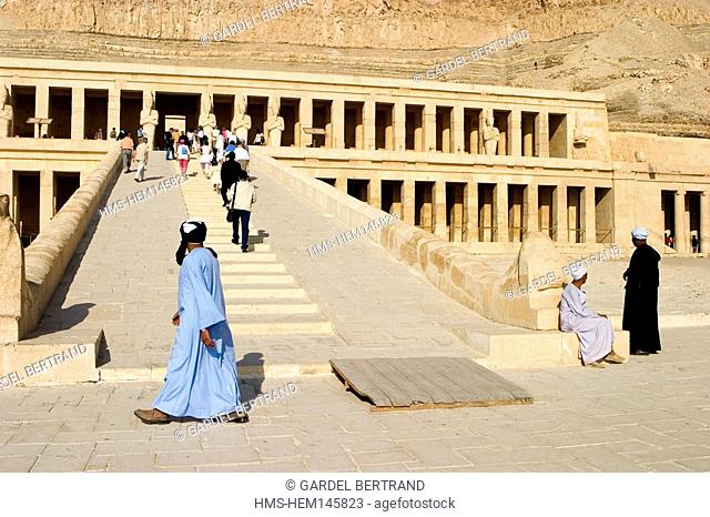Egypt, Luxor, the Western bank, Deir El Bahri, Hatchepsut Temple