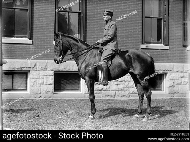Jr. 2nd Lt. Adna N. Chaffee, Cavalry, U.S.A. at Fort Myer, 1911. Creator: Harris & Ewing